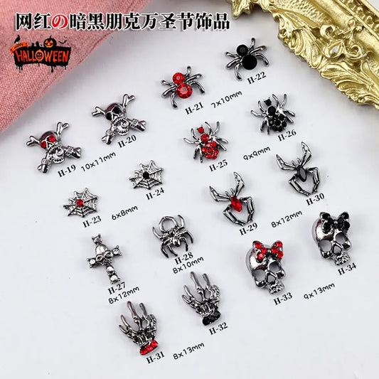 Halloween Punk Nail Charms