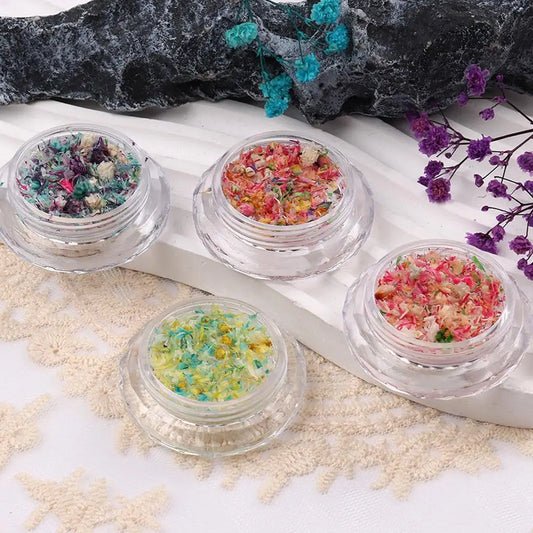 Nail Art Dried Flower Decoration – DIY Manicure Floral Nail Art