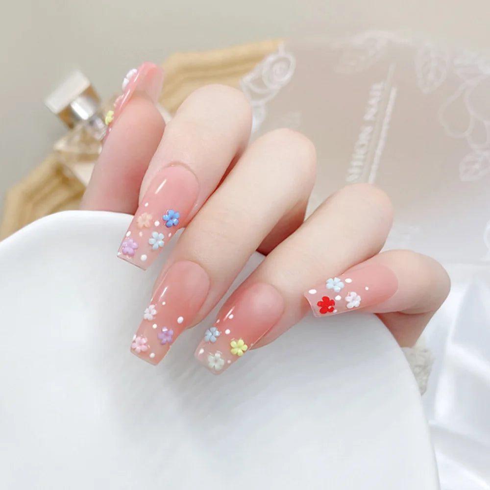 3D Resin Flower Nail Art – Macaron Mixed Accessories