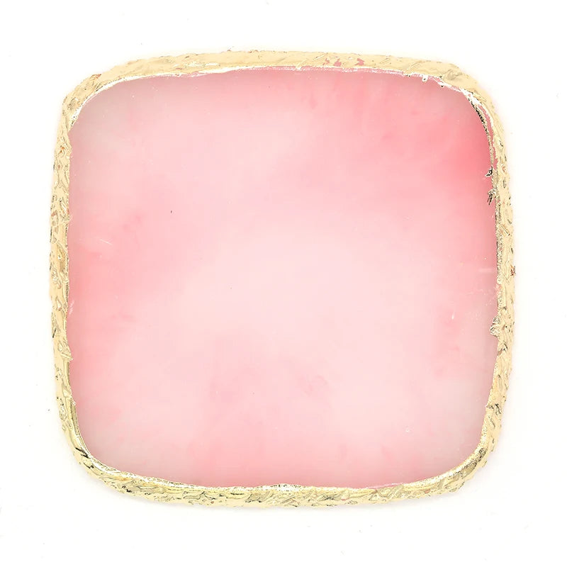 Nail Art Palette – Resin Agate Stone Mixing & Display Tool for Gel Polish