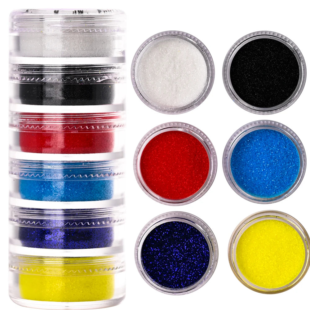 Nail Powder Set – Neon, Glitter, Pastel & Holographic Colors
