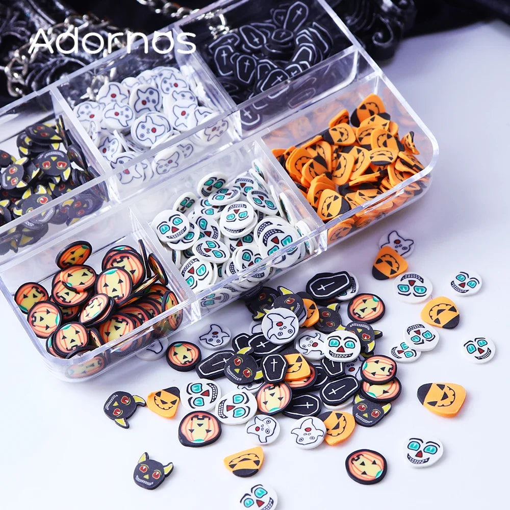 Halloween Nail Decorations – Polymer Clay Slices