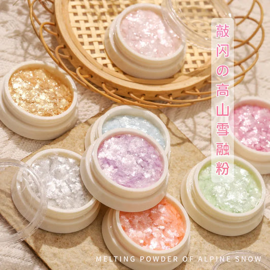 Ultra-Thin Winter Series Nail Opal Flakes – Iridescent Chunky Sequins for Nail Art