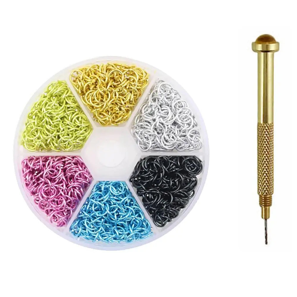 Nail Piercing Rings – Metal Dangle Punk Charms Kit