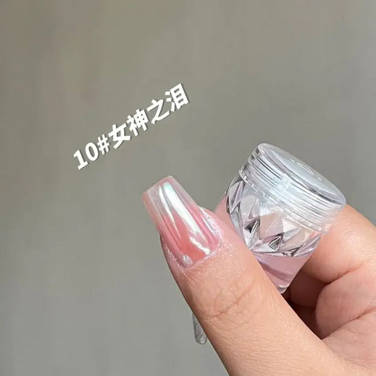 Moonlight Chrome Cat Eye Powder – Aurora Nail Dust