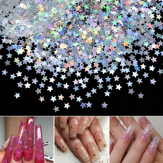 Star Laser Nail Glitter Sequins