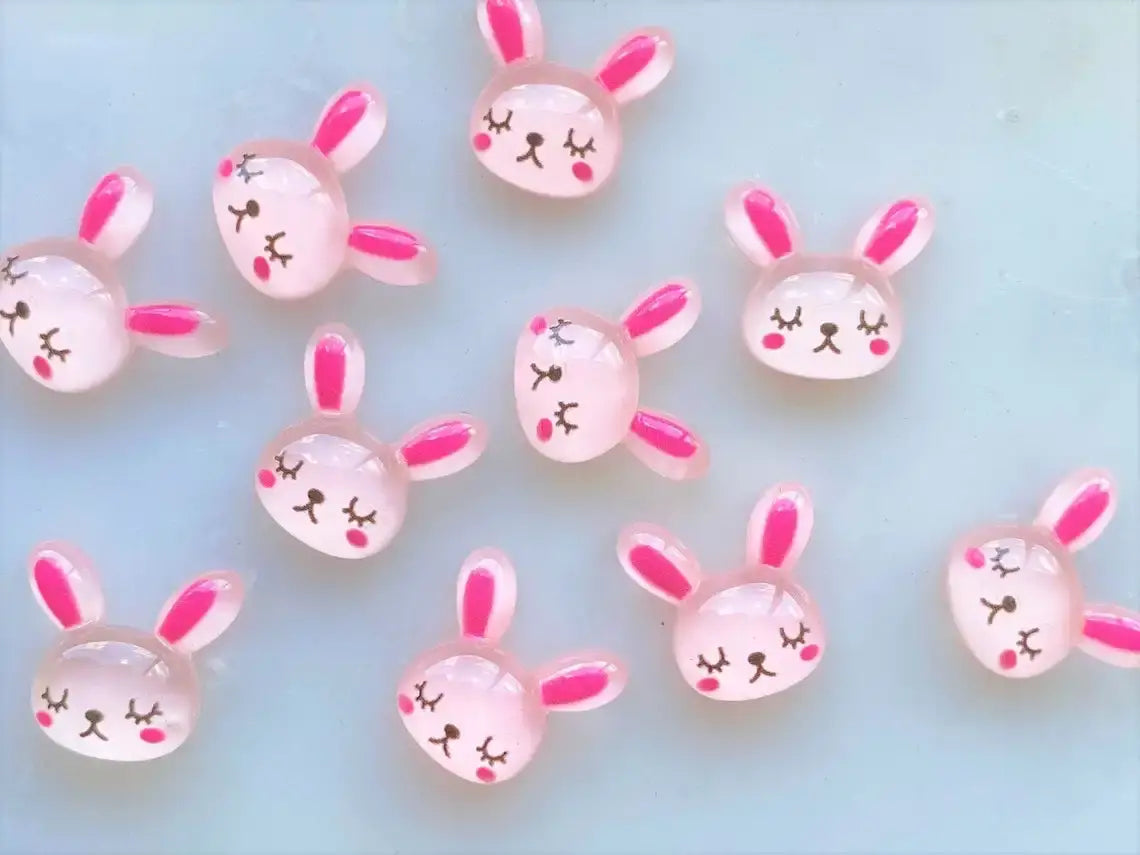 3D Kawaii Nail Charms – Cute Bear & Lollipop Resin Acrylic Nail Art