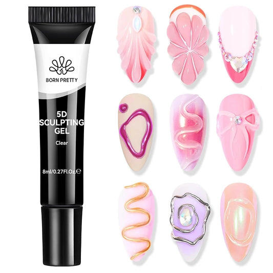 Clear 5D Sculpting Gel for Nail Art – Professional Builder