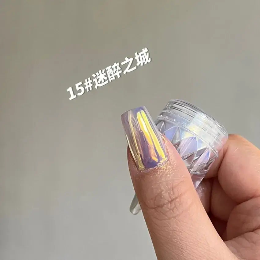 Aurora Nail Dust - Moonlight Chrome Cat Eye Powder