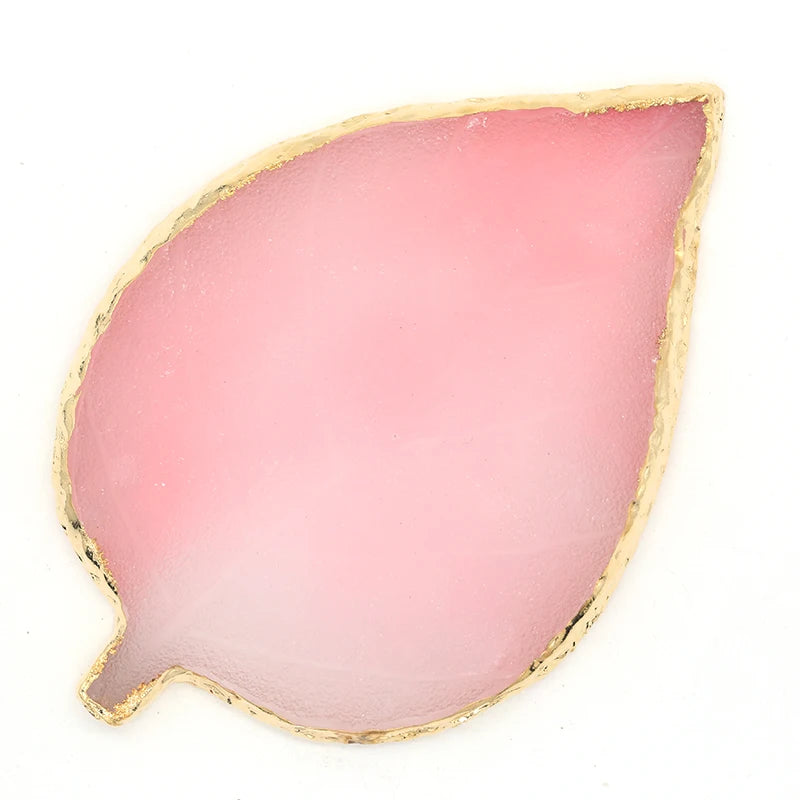 Nail Art Palette – Resin Agate Stone Mixing & Display Tool for Gel Polish