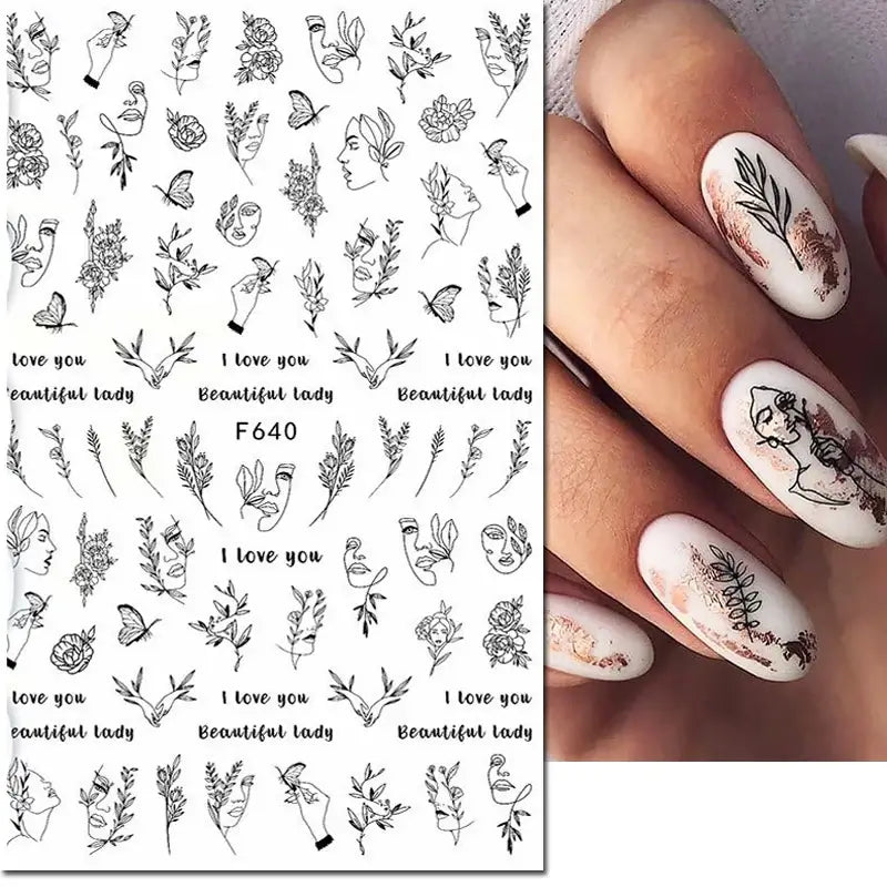 Nail Art Stickers – Self Adhesive