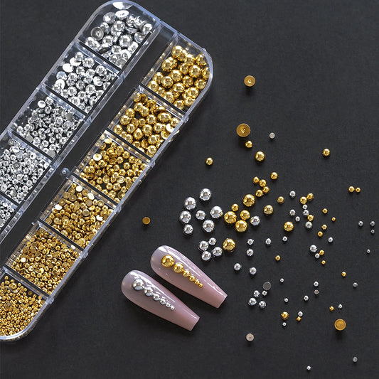 Flatback Round Caviar Balls for 3D Nail Art Decorations