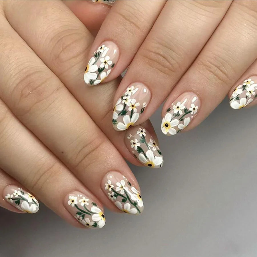 Pink French Tip Short Press On Nails – Elegant Square Nail Set