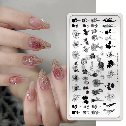 Butterfly & Floral Nail Stamping Plates – BORN PRETTY