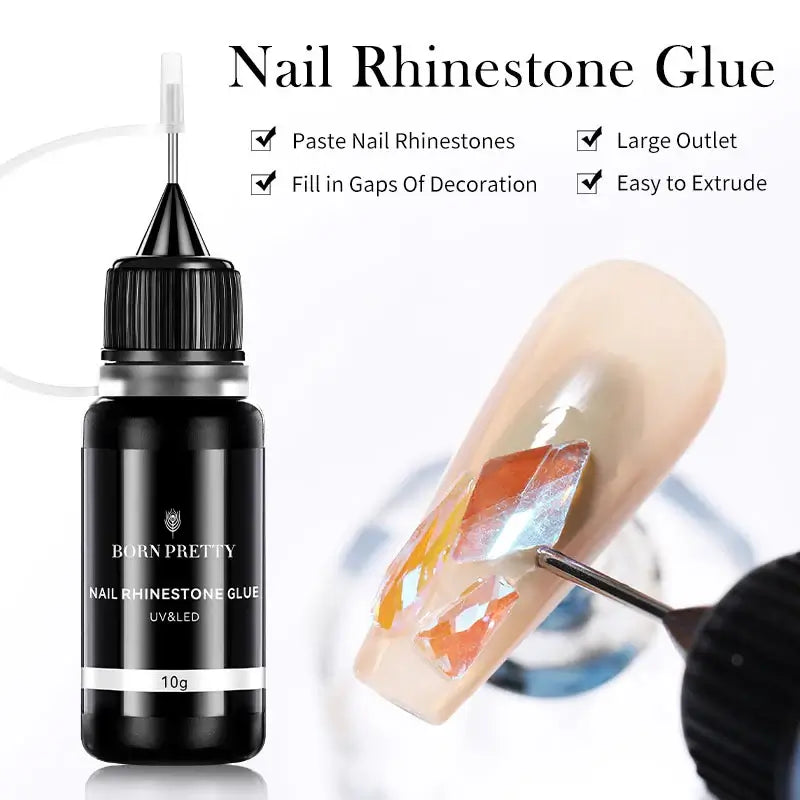 3D Nail Decoration Kit – Mirror Powder & 3D Gel