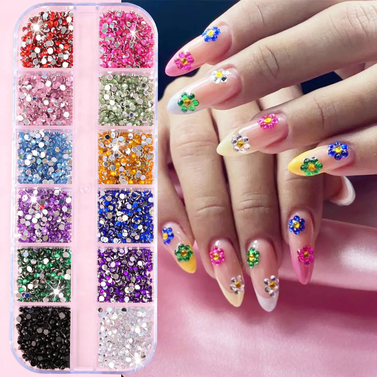 Crystal Nail Rhinestones – Mixed Shapes & Sizes