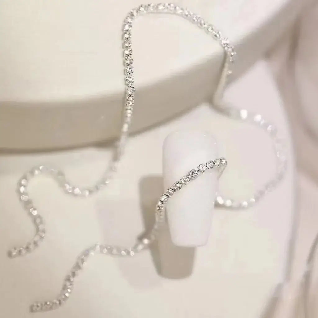 Nail Art Diamond Chain – Colorful Metal Steel 3D Nail Charms