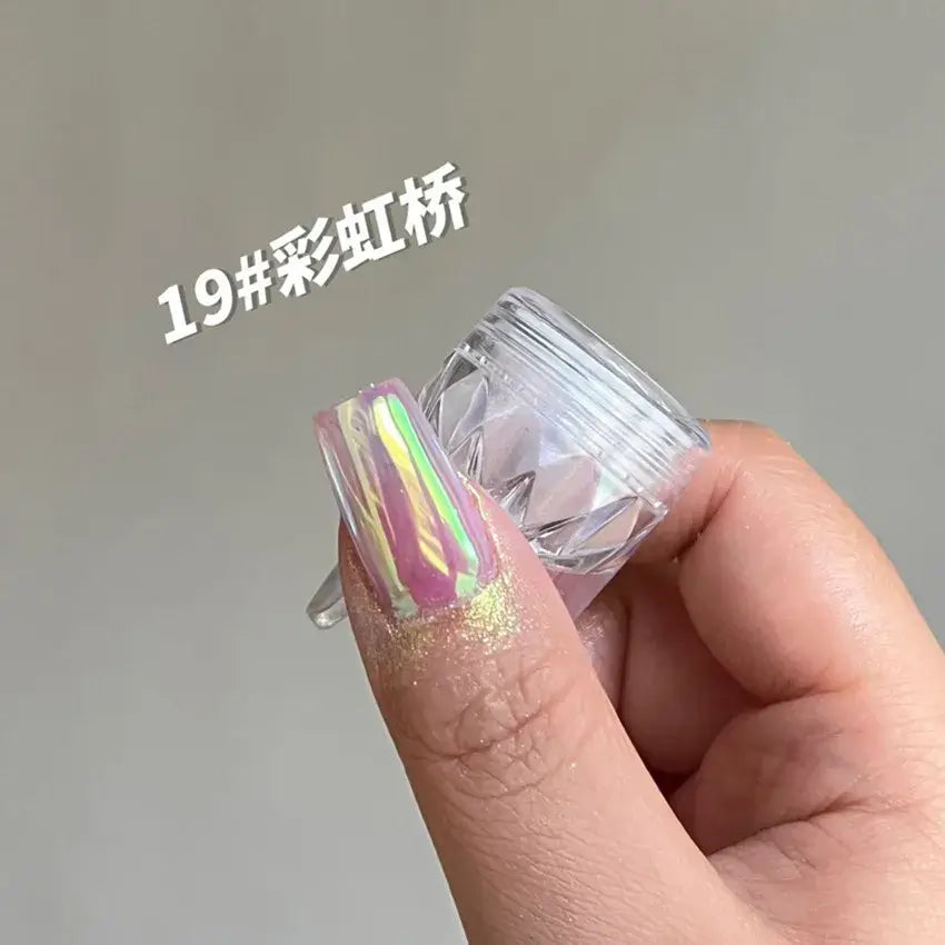 Aurora Nail Dust - Moonlight Chrome Cat Eye Powder