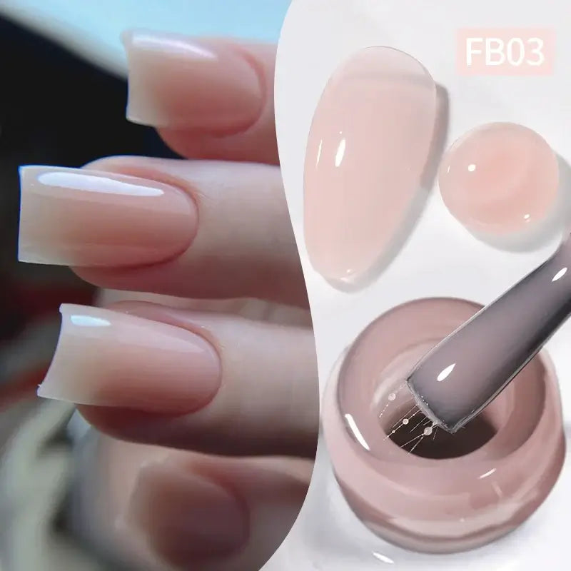 BORN PRETTY 10ml Clear Gel Nail Polish – Watercolor Marble Nail Art