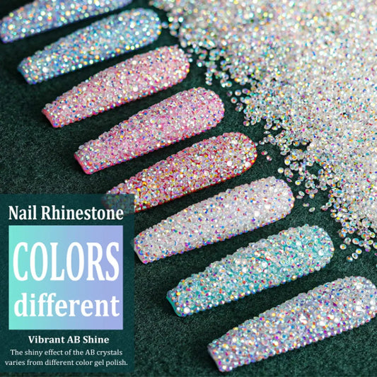 Tiny Nail Rhinestones Mini Pixie AB Crystals for Nail Art