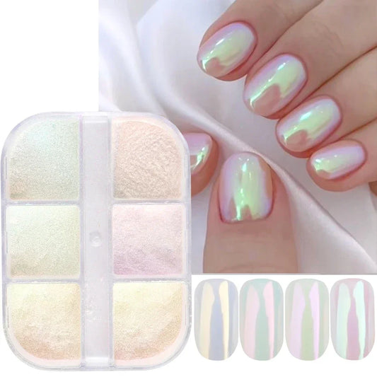 Moonlight Mirror Nails Powder - Metallic Chrome Pigments