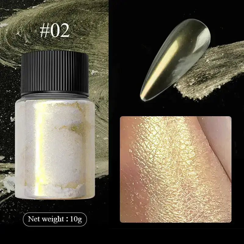 Nail Mirror Glitter Powder Metallic 