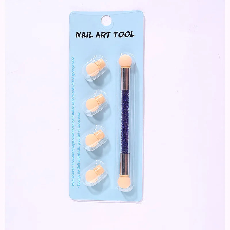 Double-Ended Nail Art Brush – Dotting & Gradient Pen