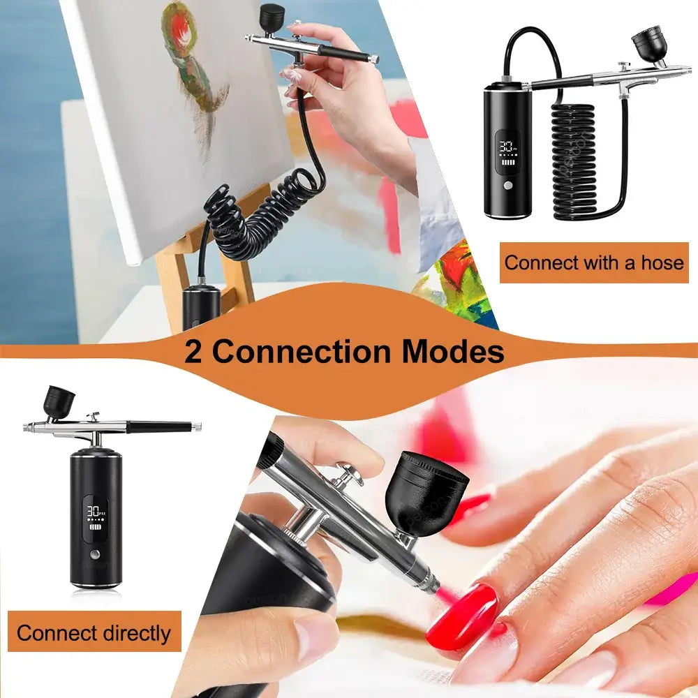 Nails Art Painting Airbrush with Compressor – Nail Airbrush Kit