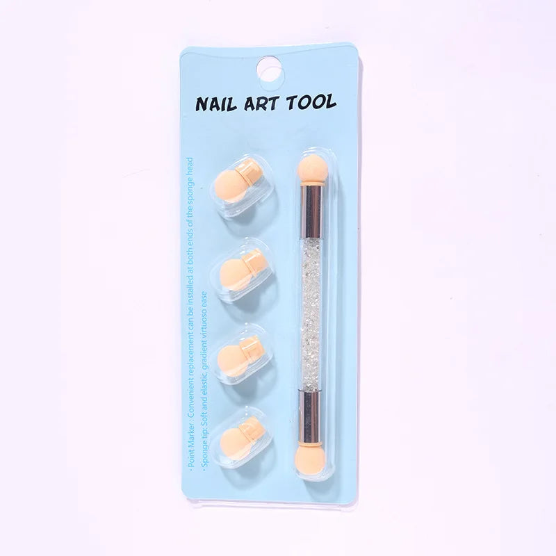Double-Ended Nail Art Brush – Dotting & Gradient Pen
