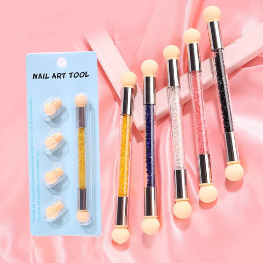 Double-Ended Nail Art Brush – Dotting & Gradient Pen