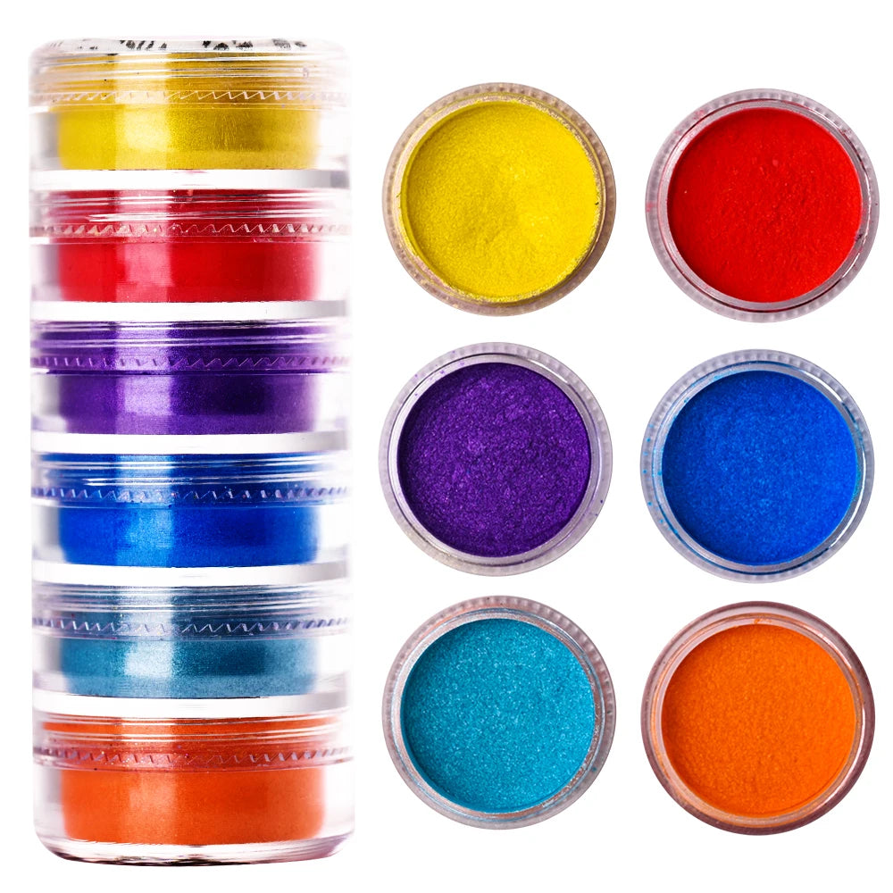 Nail Powder Set – Neon, Glitter, Pastel & Holographic Colors