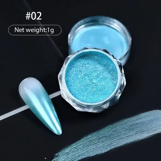 Nail Mirror Glitter Powder Metallic Chrome Flakes
