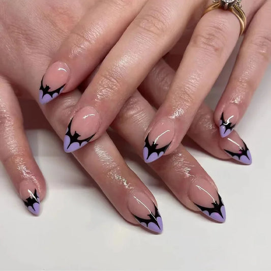 Affordable Halloween press-on fake nails for spooky and stylish manicures