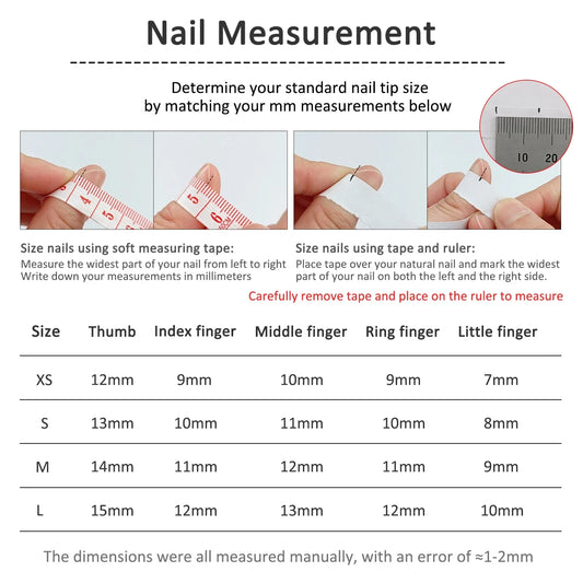 Handmade Press-On Nails – Premium Electroplated - 10 Pc. Set