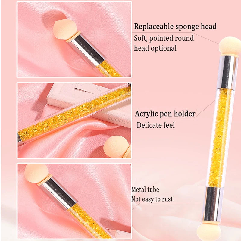 Double-Ended Nail Art Brush – Dotting & Gradient Pen