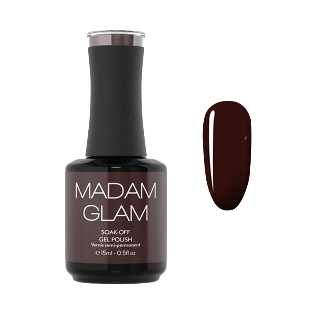 MADAM GLAM - Dark Side - DEEP RED GEL NAIL POLISH