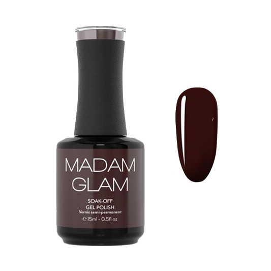 MADAM GLAM - Dark Side - DEEP RED GEL NAIL POLISH