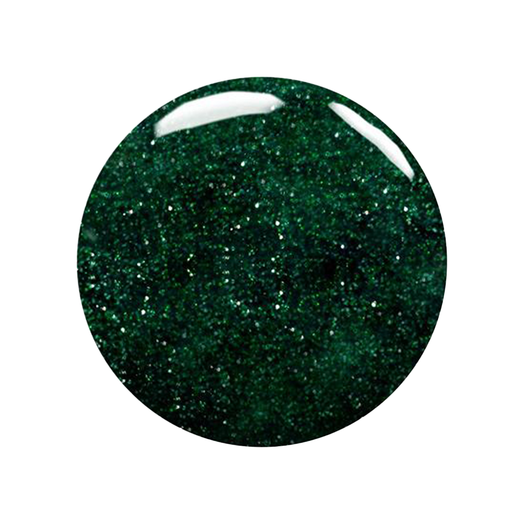 MADAM GLAM - Glittery Emerald - GREEN GLITTER GEL NAIL POLISH