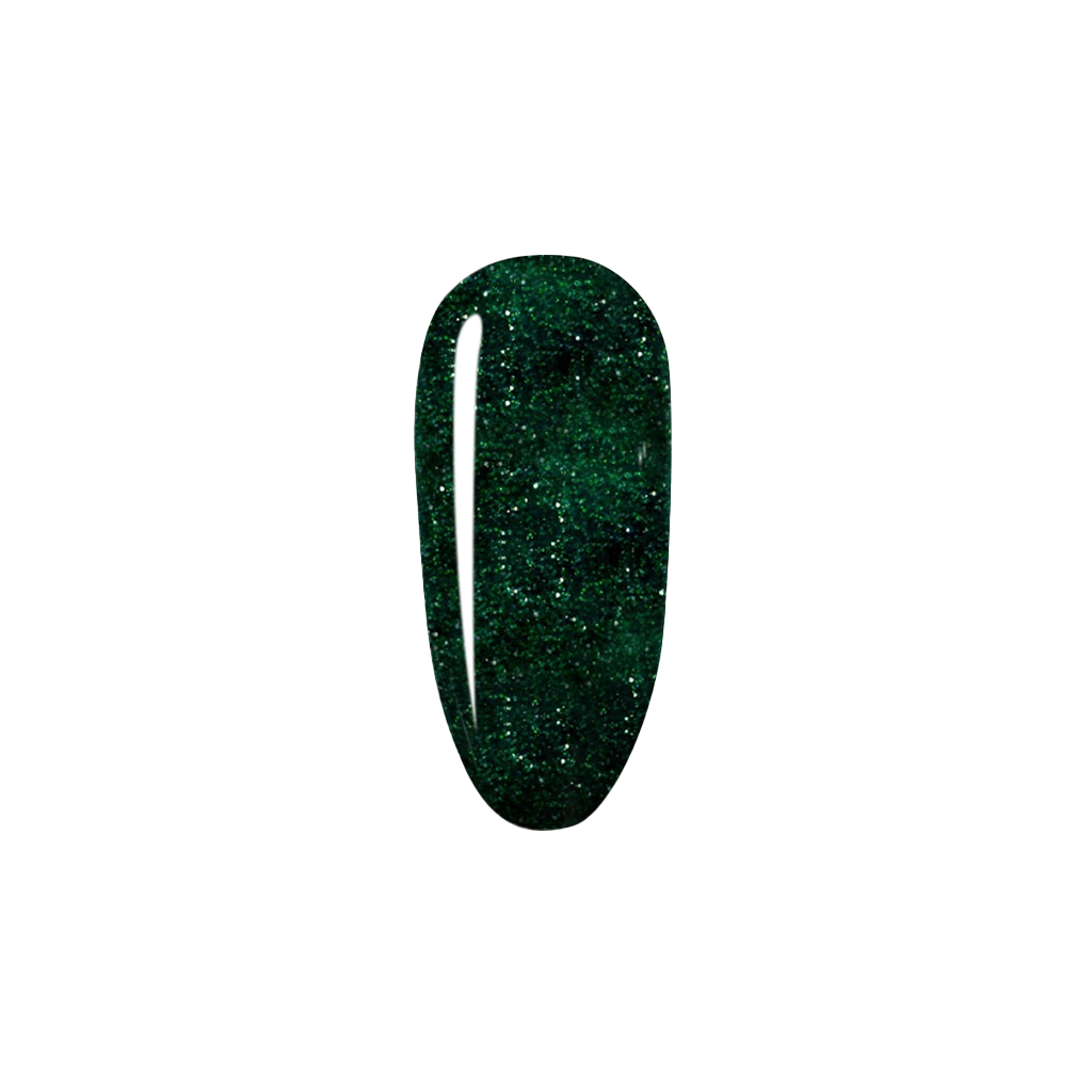 MADAM GLAM - Glittery Emerald - GREEN GLITTER GEL NAIL POLISH