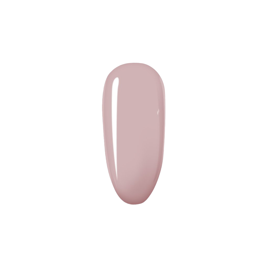Pink nail polish on a white background