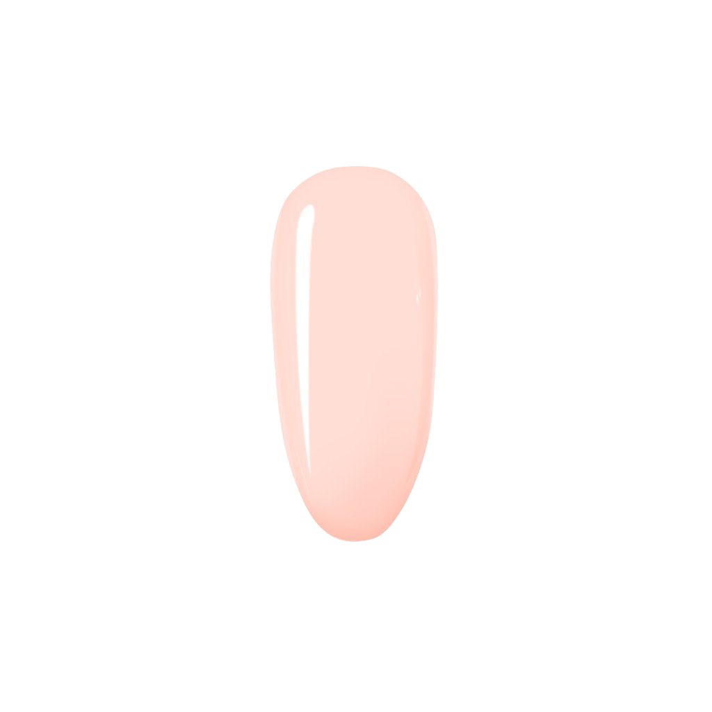 Pink nail polish on a white background