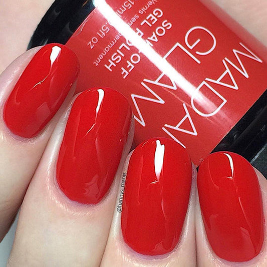 MADAM GLAM - The Red - RED GEL NAIL POLISH