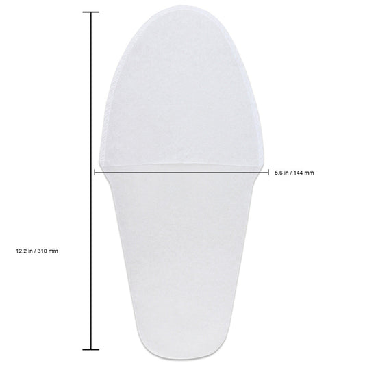 Disposable Pedicure Slipper White - 25 Pairs Pack