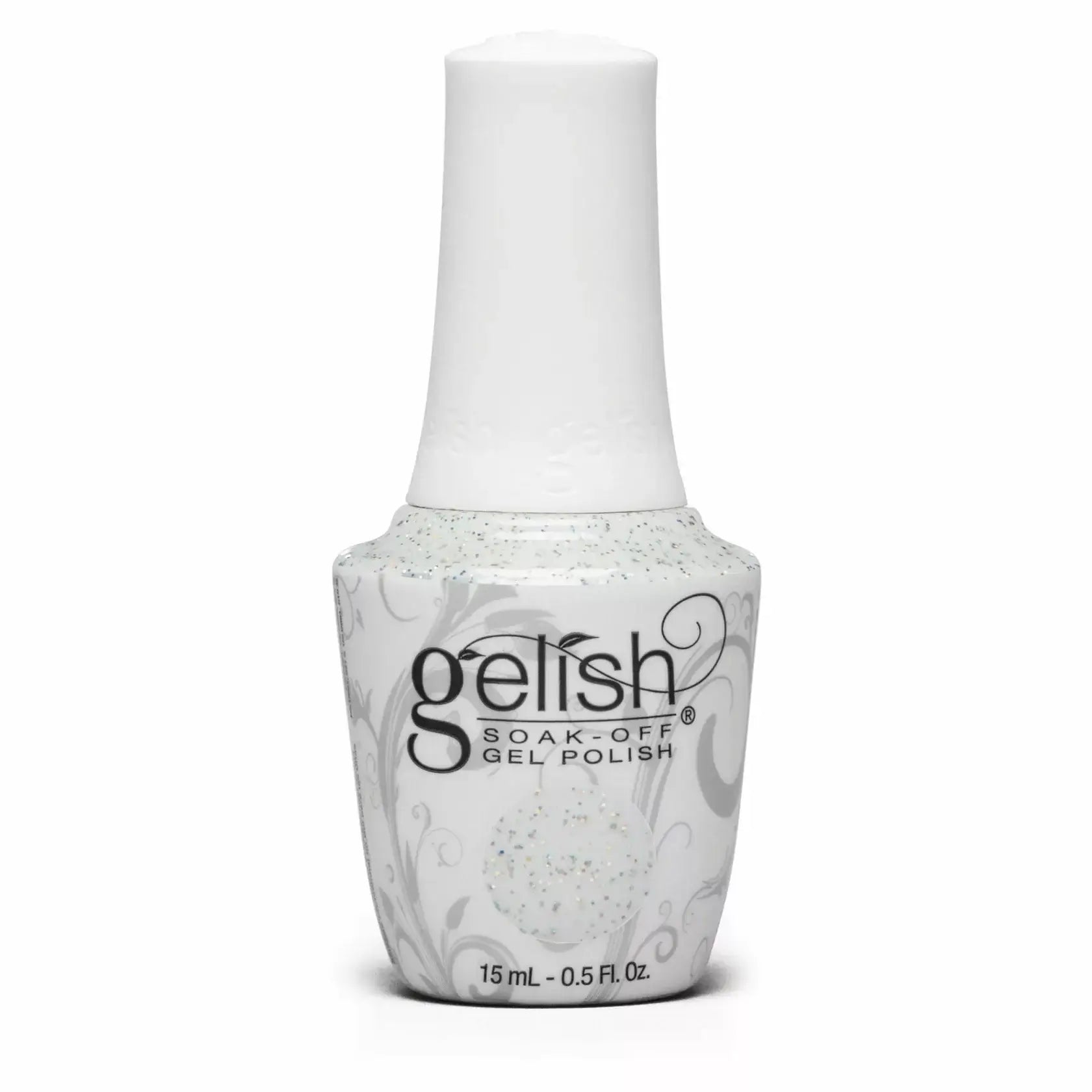 Silver glitter gel nail polish by Gelish Water Field
