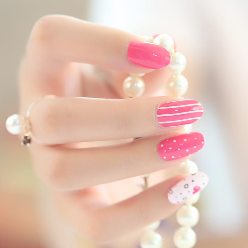 Pink Valentine Heart - Gel Nail Wraps