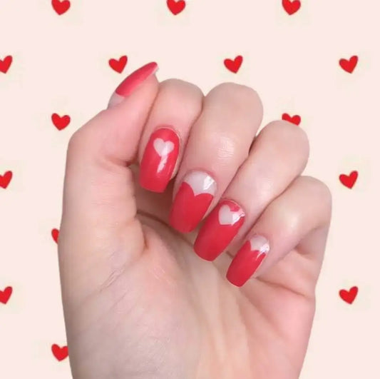 Red Valentine Heart - Gel Nail Wraps
