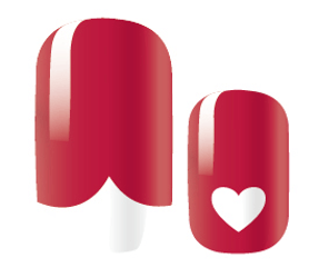 Red Valentine Heart - Gel Nail Wraps