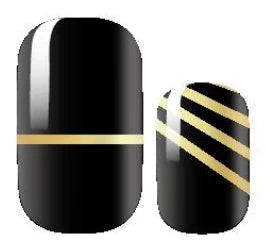 Black Gold - Gel Nail Wraps