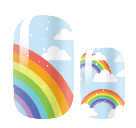 Rainbow Bright - Gel Nail Wraps