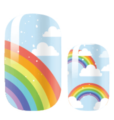 Rainbow Bright - Gel Nail Wraps